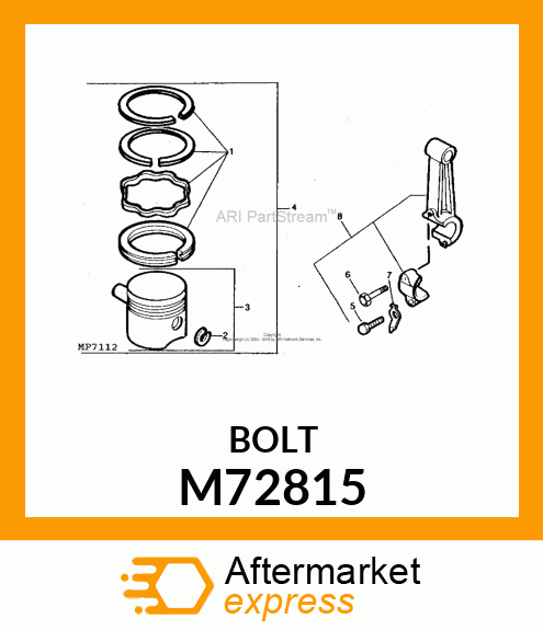 Bolt - SCREW, CONNECTING ROD M72815