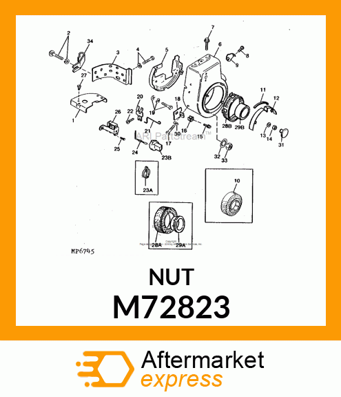 Nut M72823