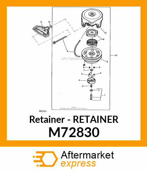 Retainer - RETAINER M72830