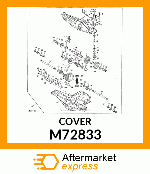 Cover - COVER, TRANSAXLE M72833