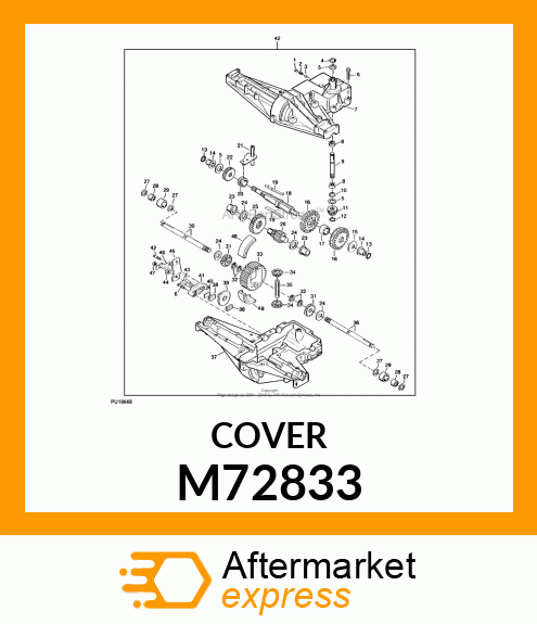 Cover - COVER, TRANSAXLE M72833