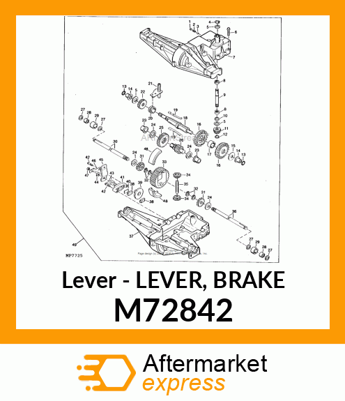 Lever - LEVER, BRAKE M72842