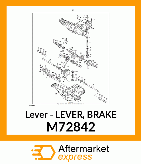 Lever - LEVER, BRAKE M72842