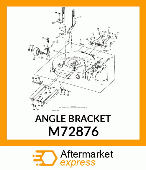 Bracket Lift Stop M72876