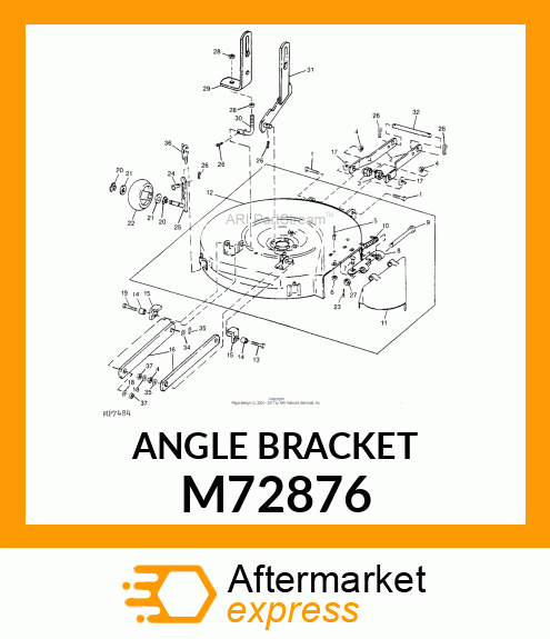 Bracket Lift Stop M72876