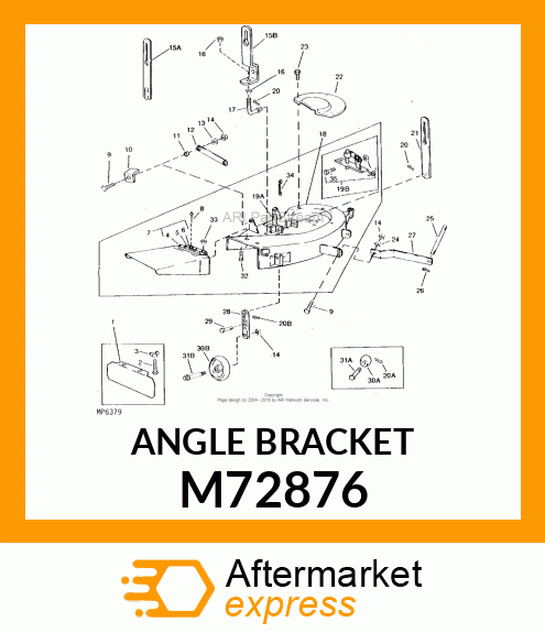 Bracket Lift Stop M72876