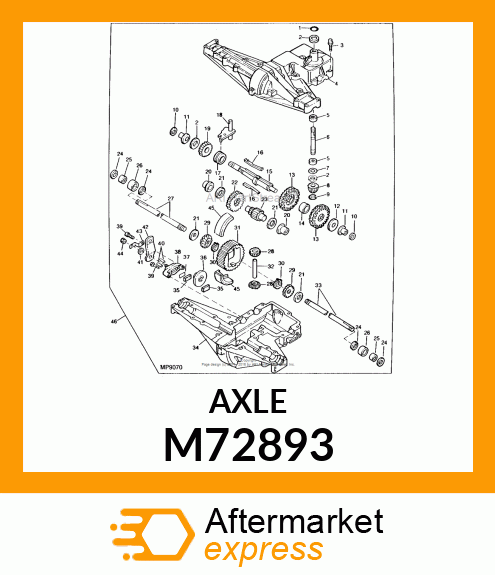 Axle 11 3/4" Long M72893