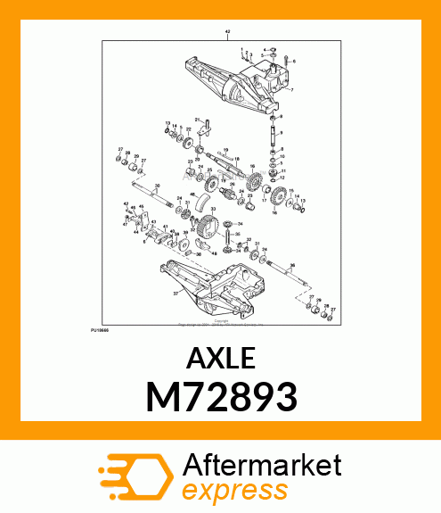 Axle 11 3/4" Long M72893