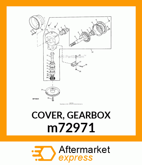 COVER, GEARBOX m72971