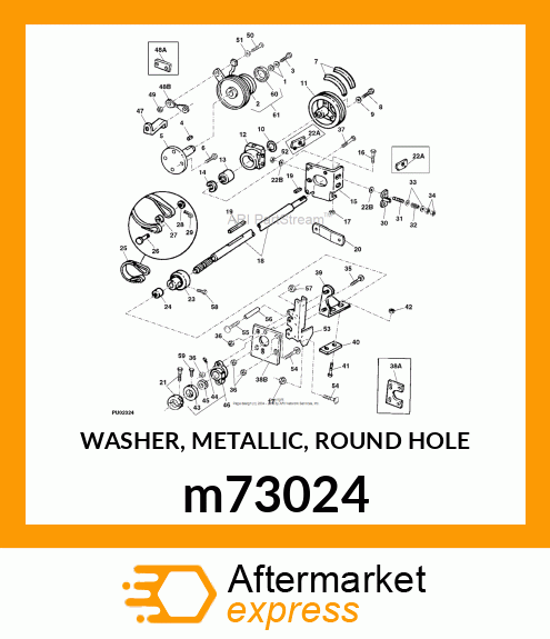 WASHER, METALLIC, ROUND HOLE m73024