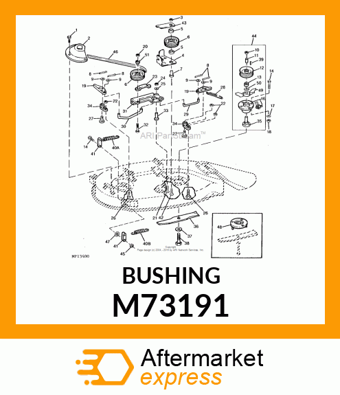 Bushing Fixed Idler M73191