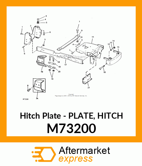 Hitch Plate - PLATE, HITCH M73200