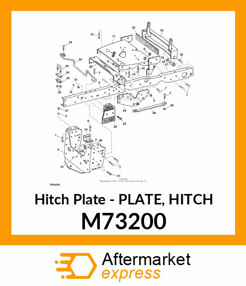 Hitch Plate - PLATE, HITCH M73200