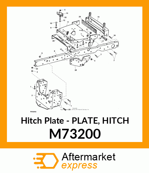 Hitch Plate - PLATE, HITCH M73200