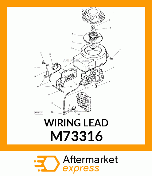 Wiring Lead - WIRE, LEAD M73316