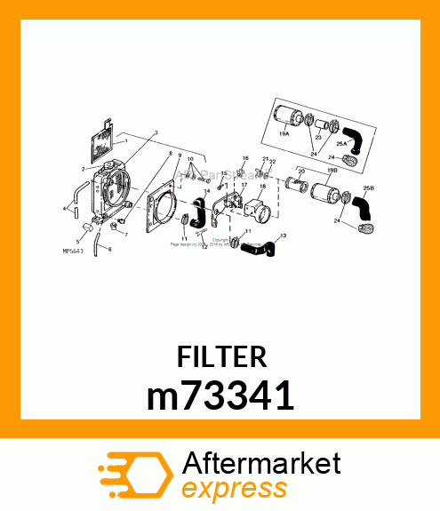 FILTER ELEMENT, ELEMENT, ASSY m73341