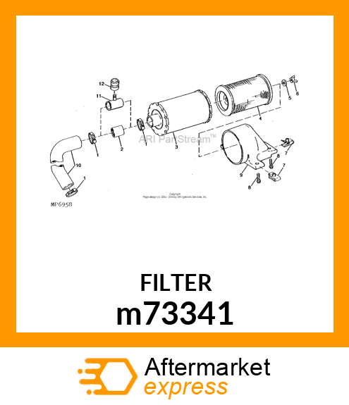 FILTER ELEMENT, ELEMENT, ASSY m73341