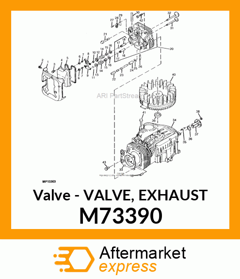 Valve - VALVE, EXHAUST M73390