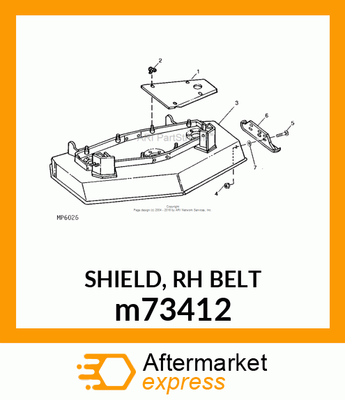 SHIELD, RH BELT m73412