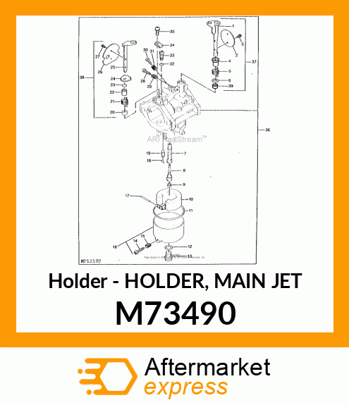 Holder - HOLDER, MAIN JET M73490