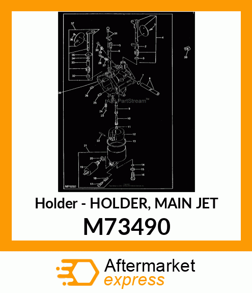 Holder - HOLDER, MAIN JET M73490