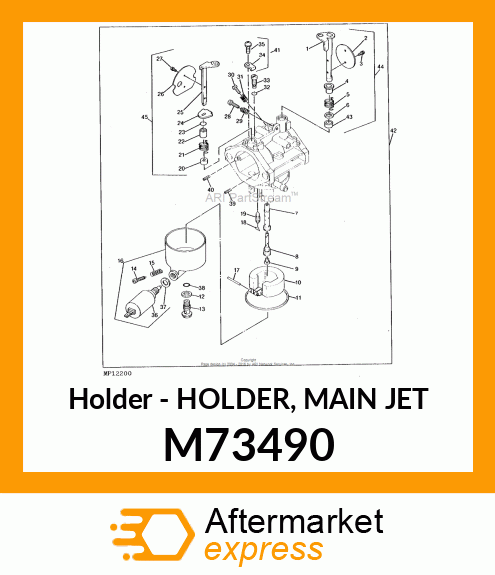 Holder - HOLDER, MAIN JET M73490