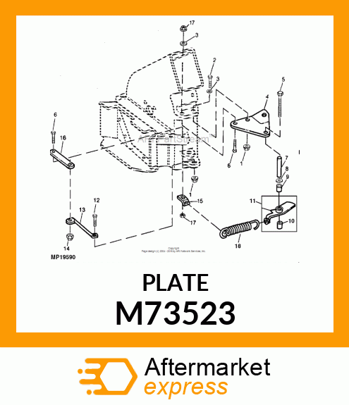 PLATE, IDLER M73523