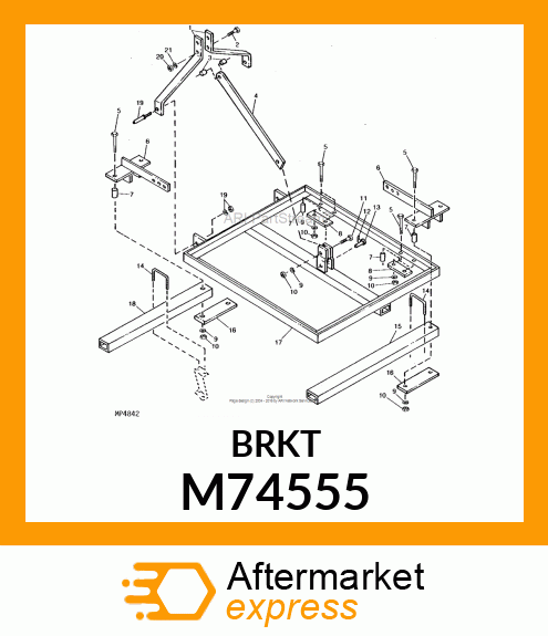 Support - STRUT RISER M74555