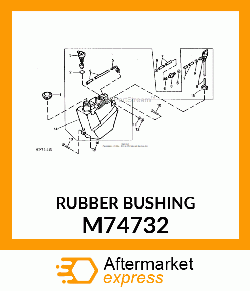 Bushing - BUSHING, RUBBER M74732