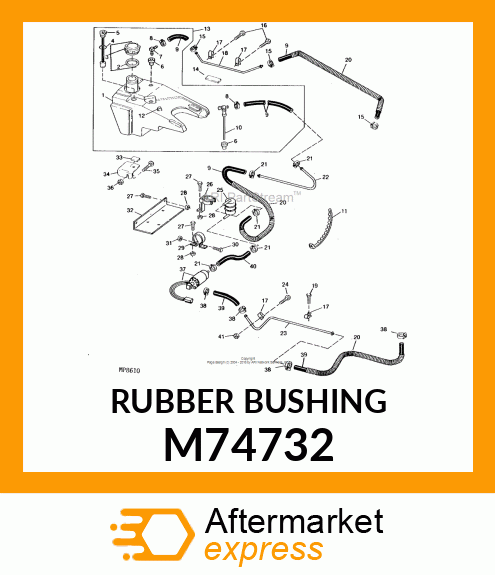 Bushing - BUSHING, RUBBER M74732