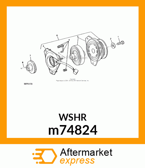 WASHER, PTO m74824