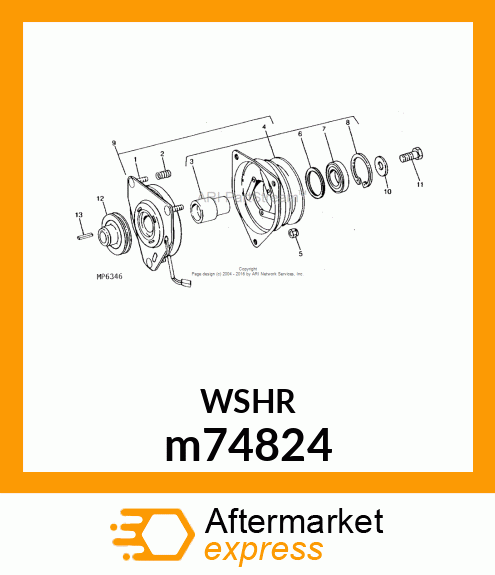 WASHER, PTO m74824