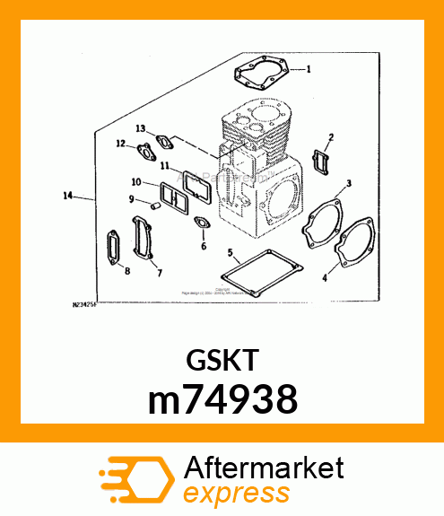 GASKET, FUEL PUMP m74938