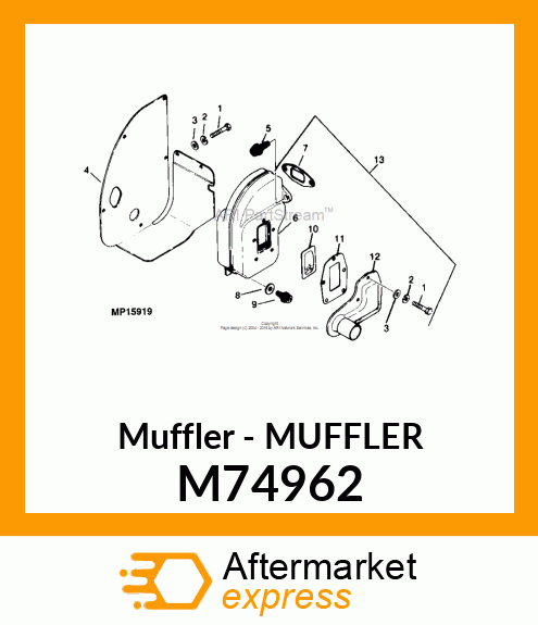 Muffler M74962