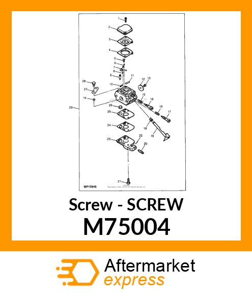 Screw - SCREW M75004