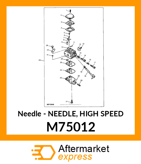 Needle - NEEDLE, HIGH SPEED M75012