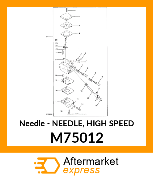 Needle - NEEDLE, HIGH SPEED M75012