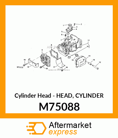 Cylinder Head - HEAD, CYLINDER M75088