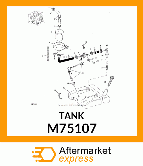 Fuel Tank - TANK, FUEL M75107