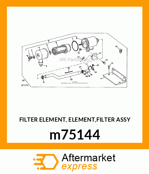 FILTER ELEMENT, ELEMENT,FILTER ASSY m75144