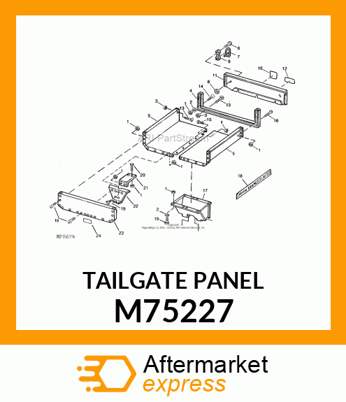 TAILGATE PANEL M75227