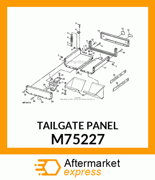 TAILGATE PANEL M75227