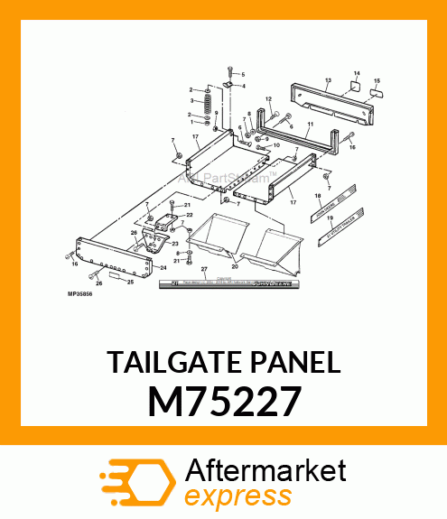 TAILGATE PANEL M75227