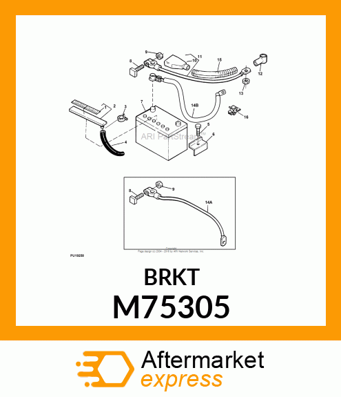 CLAMP, BATTERY M75305