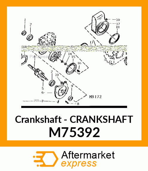 Crankshaft - CRANKSHAFT M75392