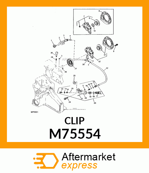 Clip - CLIP, SPRING M75554