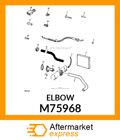 Elbow Fitting - FITTING, 90 DEG. (Part is Obsolete) M75968