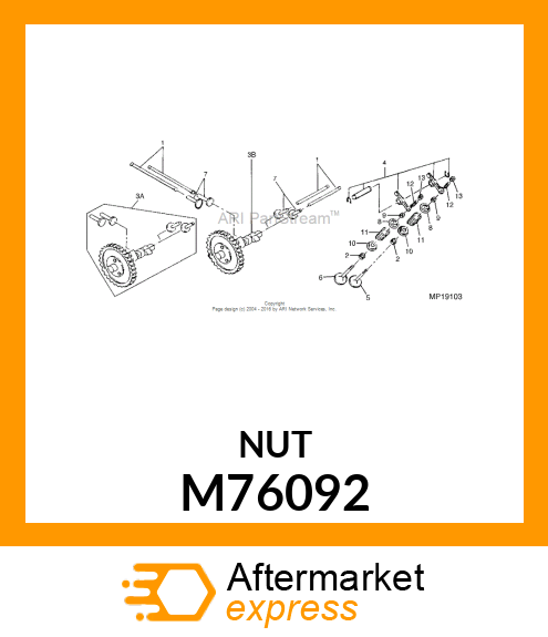 NUT M76092