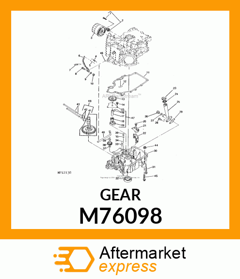 GEAR, SPUR M76098