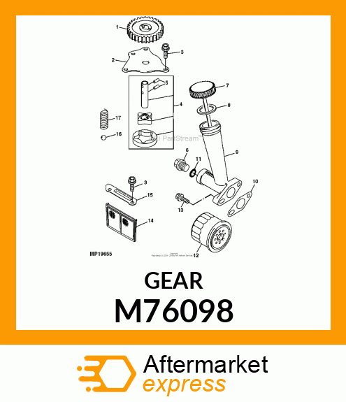 GEAR, SPUR M76098